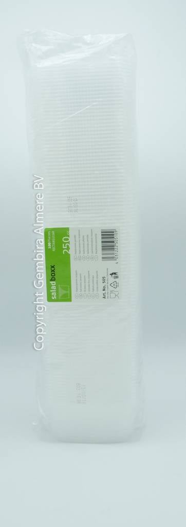 Saladboxx Plastic box 100 pcs - 250cc