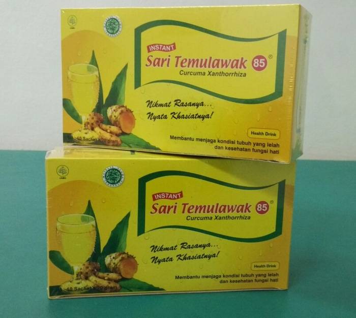 Sari Temulawak 85 - Natural 10 sachets Curcuma Xanthorrhiza
