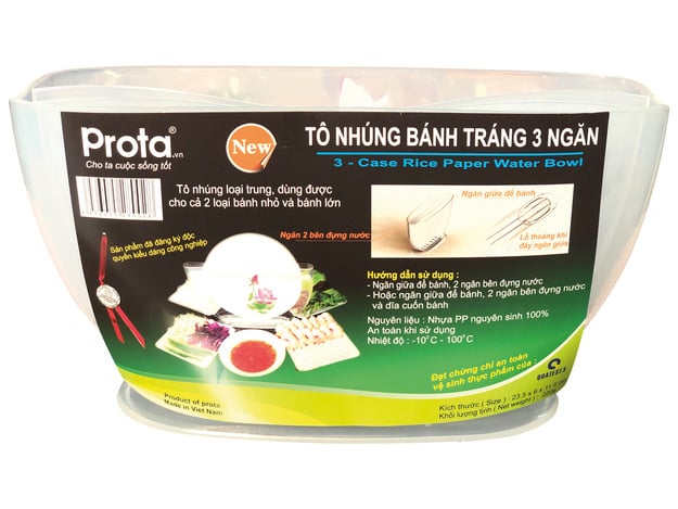 3 case in 1 rice paper water bowl Prota