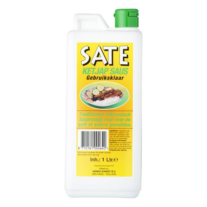 Vanka-Kawat, Traditional Indonesian Sate Ketjap Sauce Ready-For-Use 1 LTR