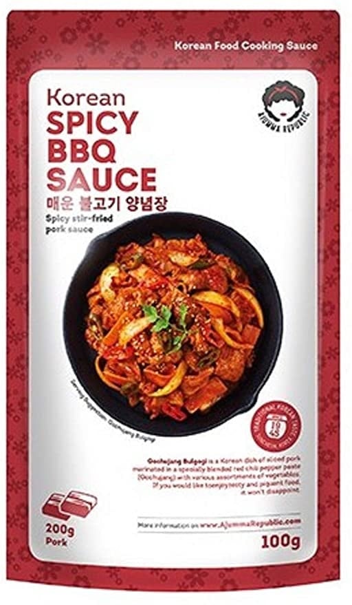 Spicy BBQ Sauce Sachet 100g Ajumma Republic