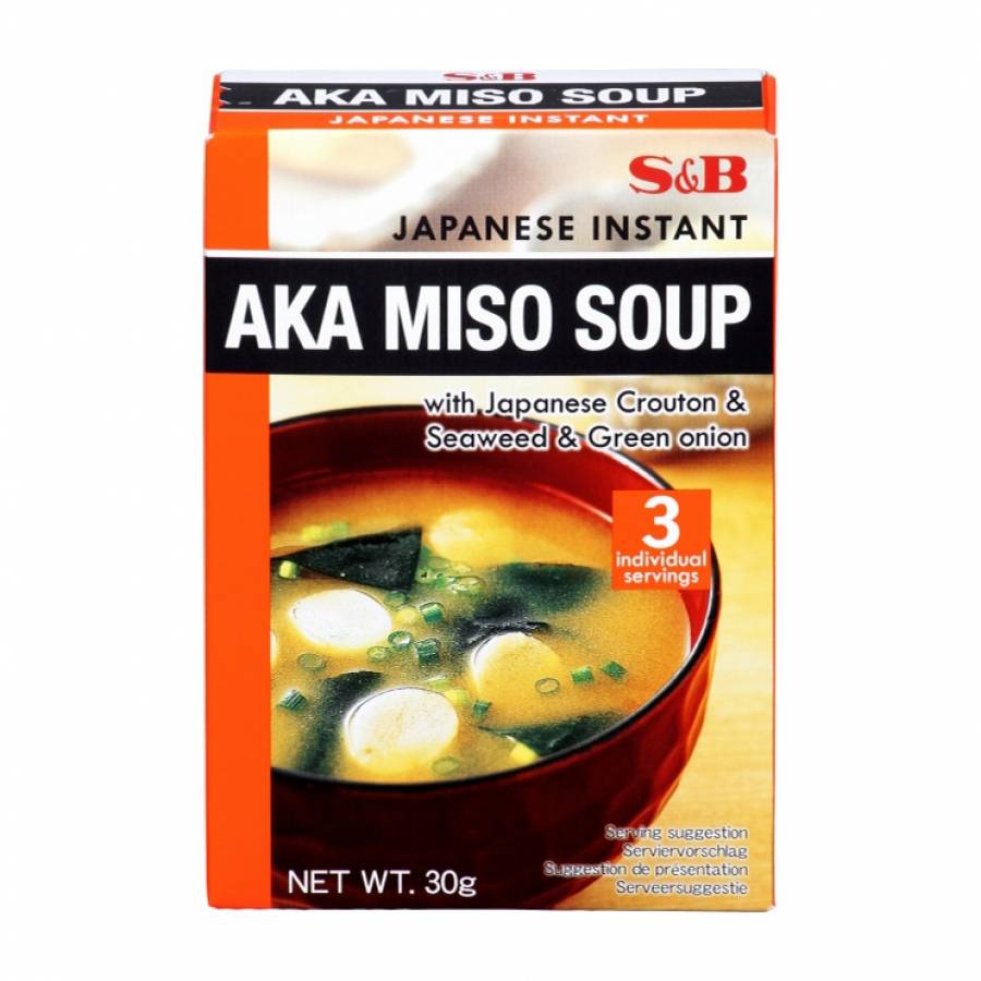 S&B Japanese Instant Aka Miso Soup 30g