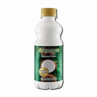 ampawa coconut milk 250ml pet