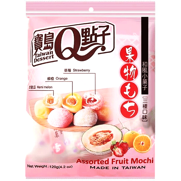 Assorted Fruit Mochi 120g Q