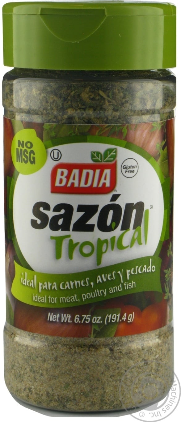 Badia Sazon tropical green 6.75 oz (191.4gr) powder