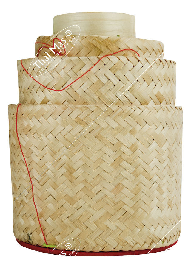 bamboo carrier sweet rice box 3 bundle of Ø 6 ", 5" & 4 "