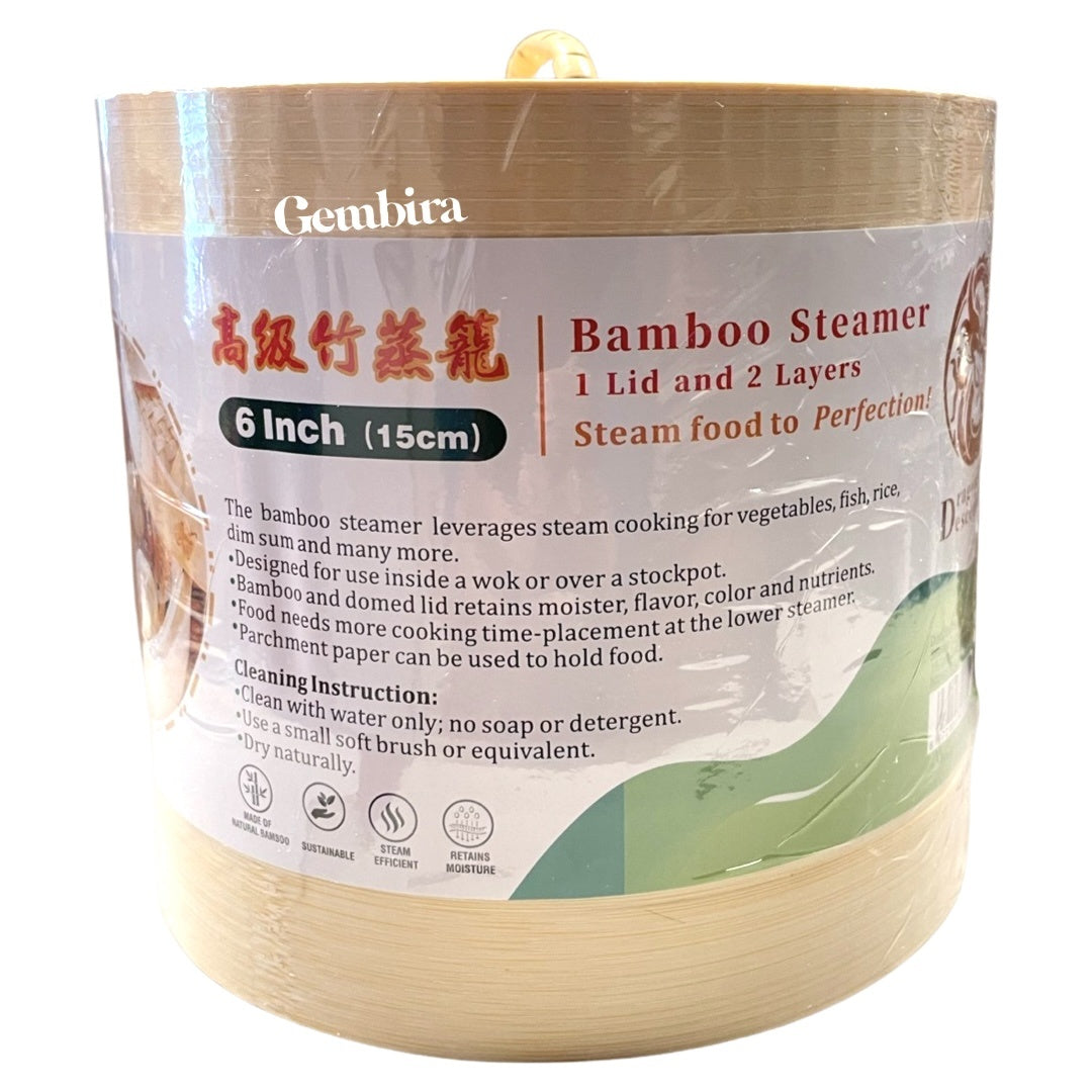 bamboo steamer 6 inch - 15 cm Dragon Descendants