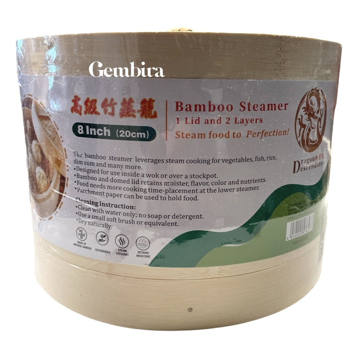 bamboo steamer 8 inch - 20 cm Dragon Descendants