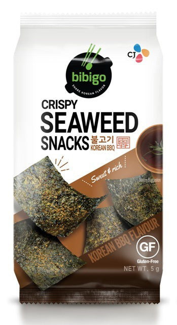 crispy seaweed snack BBQ 3 pack x 5g bibigo
