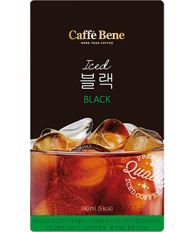 Black Coffee Ice Drink 190ml Caffe Bene