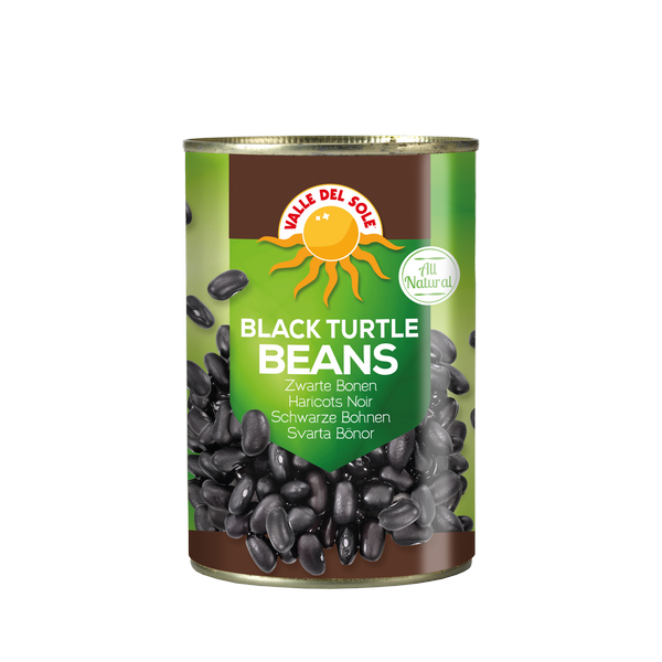 Black Turtle Beans 400g Valle Del Sole - tin