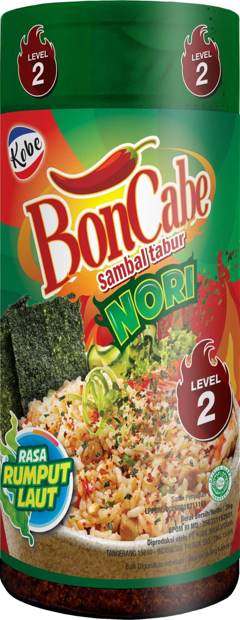 boncabe Nori level 2 - 45g - green label