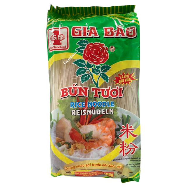 Bun Tuoi Rice Noodle 500g Gia Bao 1.2mm - 200223