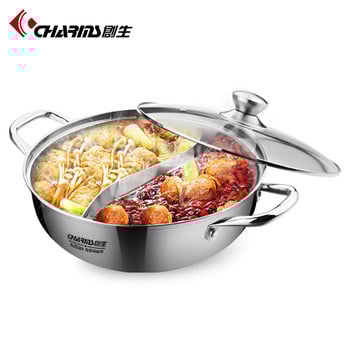 stainless steel hot pot Ø28cm - 4.7L Golden Turtle