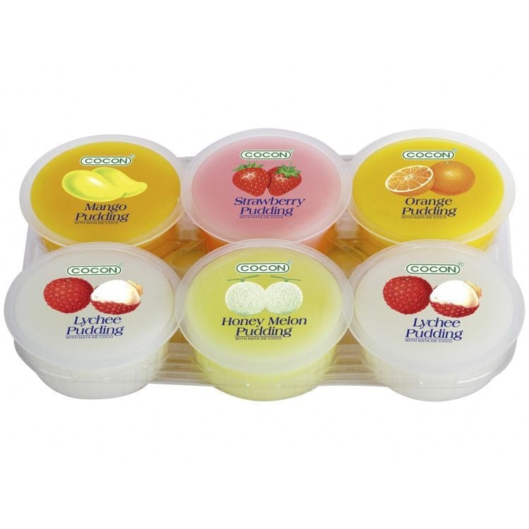 Cocoon Pudding Coconut gel Assorted Flavors 480g (6x80gr)