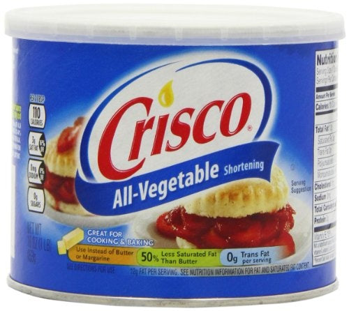 Crisco All-vegetable shortening 454gr / 16oz