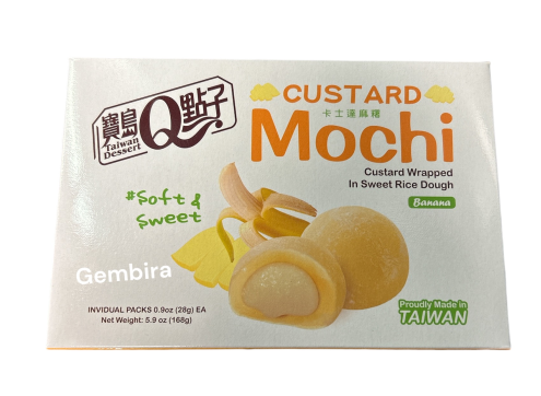 custard mochi banana 168g Q - box