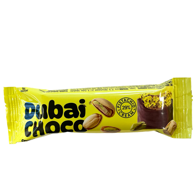 Dubai Choco Crunchy Pistachio Bar 55g
