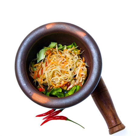 earthen mortar & pestle M - Ø 20cm Clay