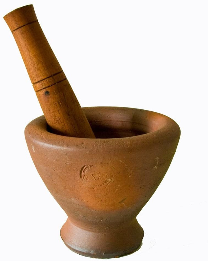 earthen mortar & pestle M - Ø 20cm Clay