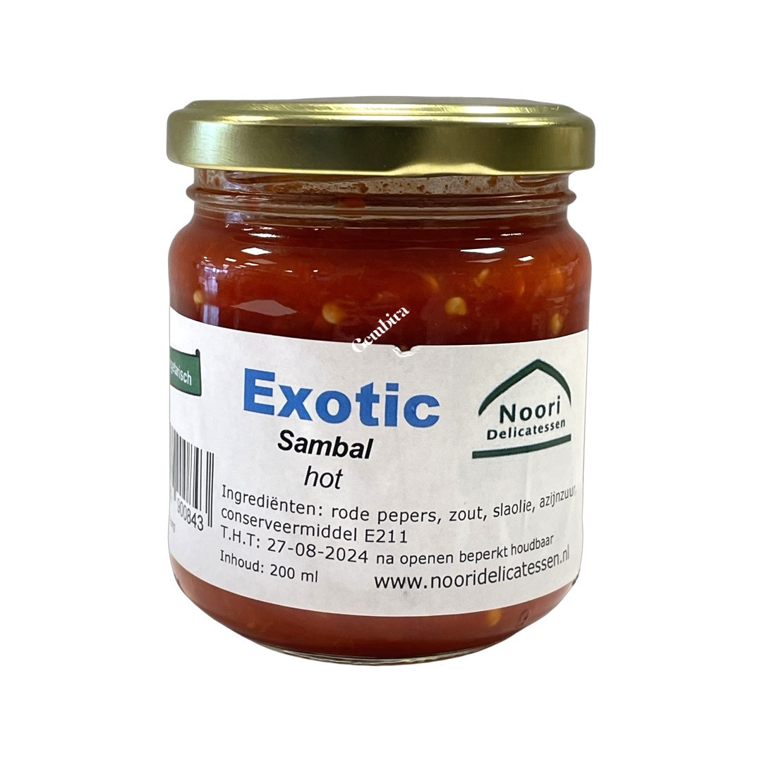 Exotic Sambal hot Noori Delicatessen 200ml Red