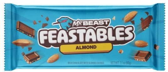 Feastables MrBeast ALMOND Milk Chocolate 60g
