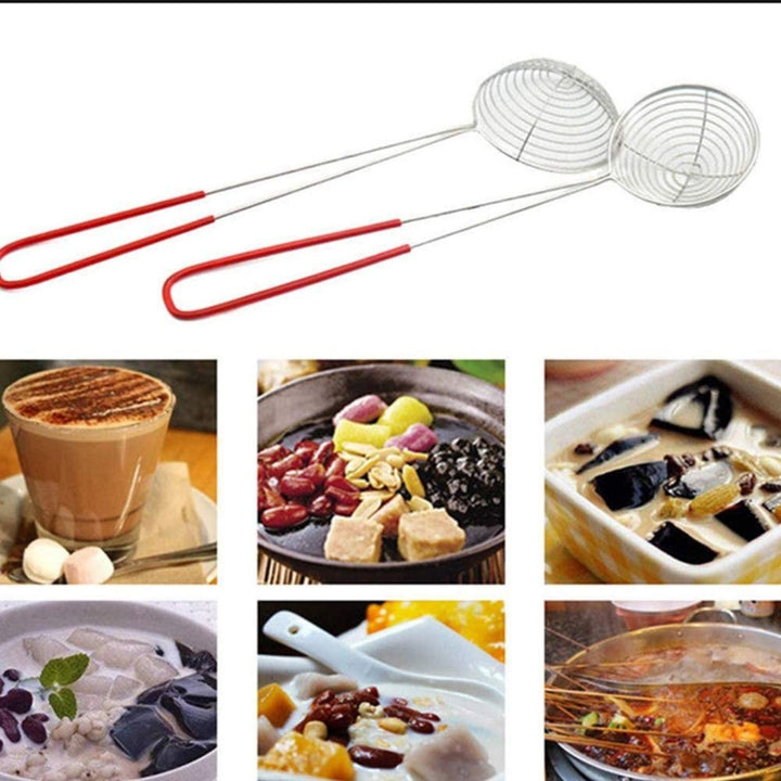 Fondue Sieve Ø7cm / chafing nets Deluxe set 4 pieces