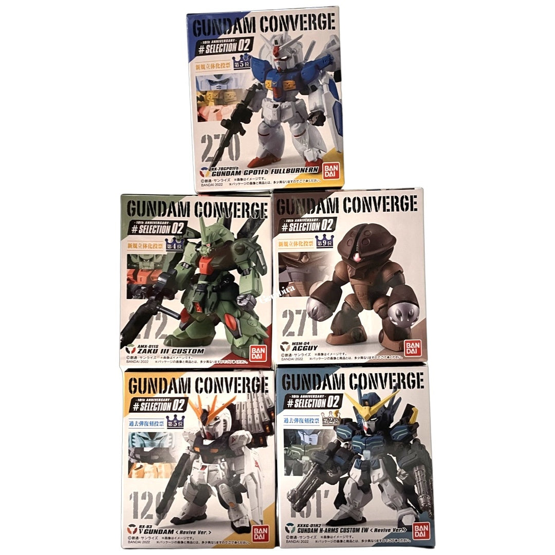 FW Gundam Converge 10TH anniversary # selection 02 (5 piece SET) Bandai Shokugan Converge