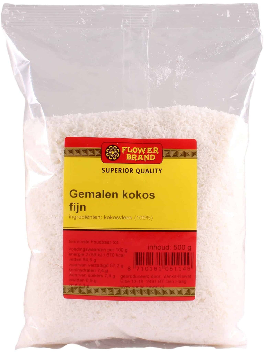 Ground Coconut fine 500g Flower Brand