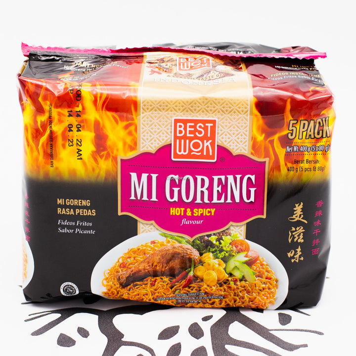 Mi Goreng Hot & Spicy 5-pack Best Wok (5x80g)