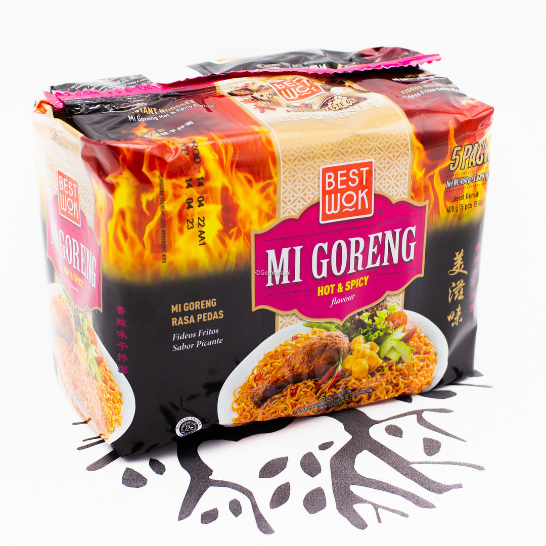 Mi Goreng Hot & Spicy 5-pack Best Wok (5x80g)