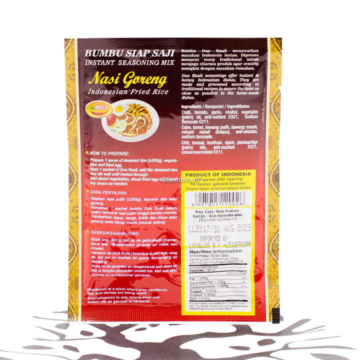 Dua kuali Nasi Goreng 50g