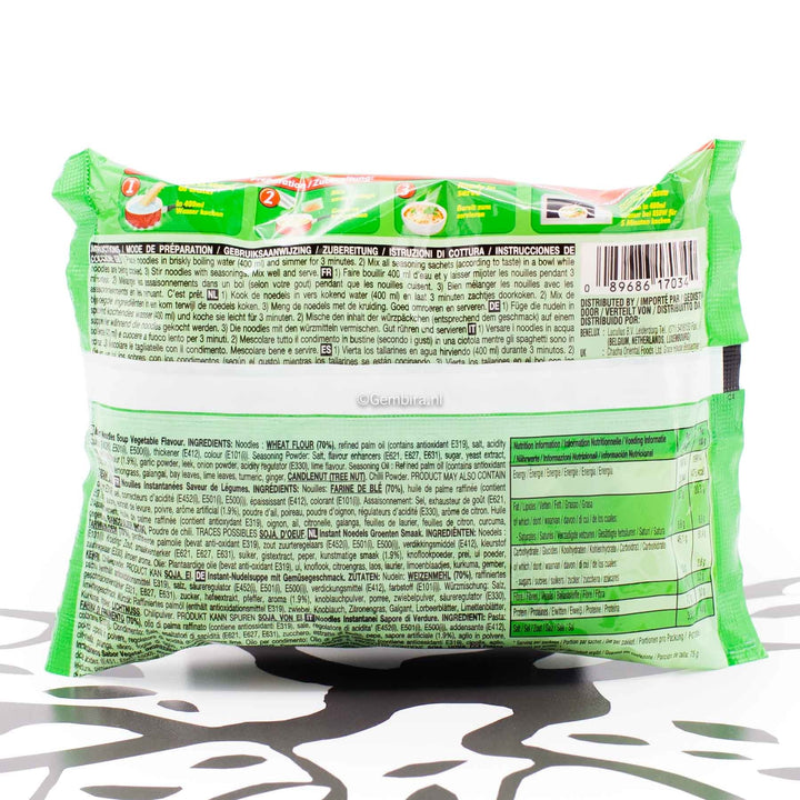 EU - Indomie Vegetable 8 x 5 packs 75g Instant Noodles