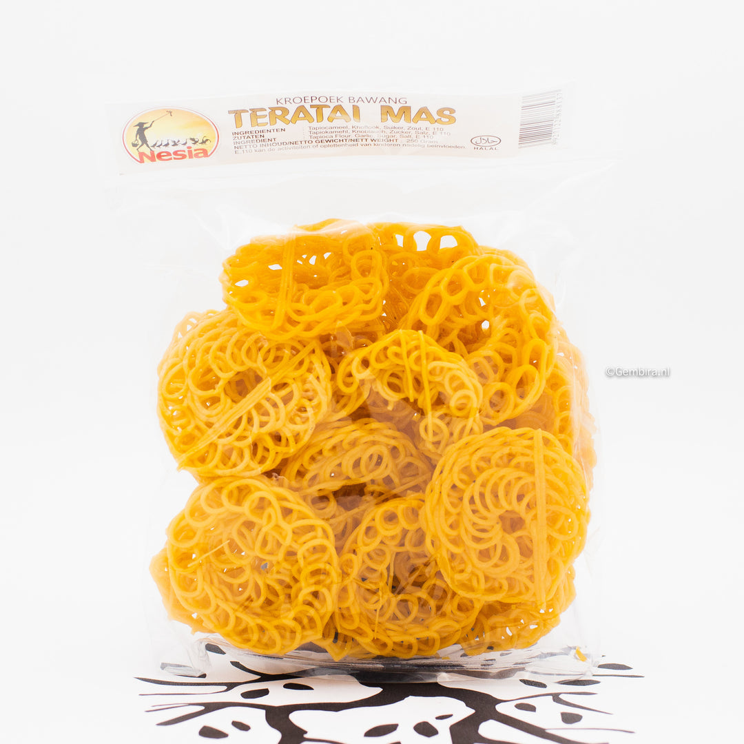 Nesia Teratai Mas prawn crackers bawang 250g