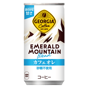 Georgia Emerald Mountain Cafe Au Lait Non Sugar Blend 185ml