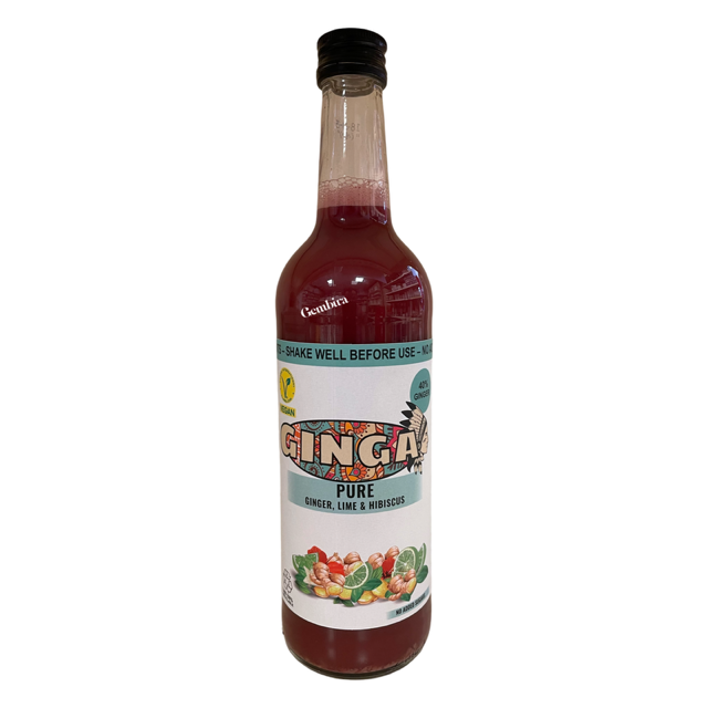 Ginga Pure Ginger 40%, Lime & Hibiscus 500ml