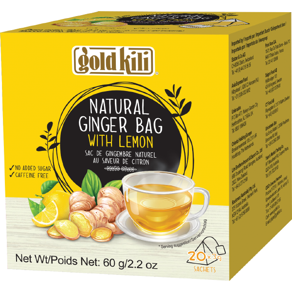 Gold Kili Natural Ginger Lemon Bag (60gr) 20 sachets