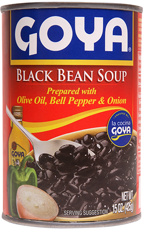 Goya Black Bean Soup 15 oz - 425g in red tin
