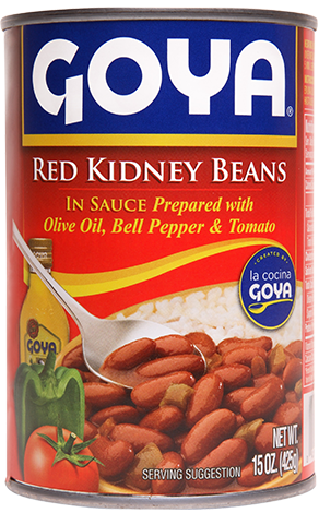 Goya Red Kidney Beans in Sauce 15 oz. - 425g in red tin