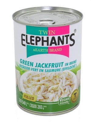 Green jackfruit in Brine 540gr Pulled - Twin Elephants