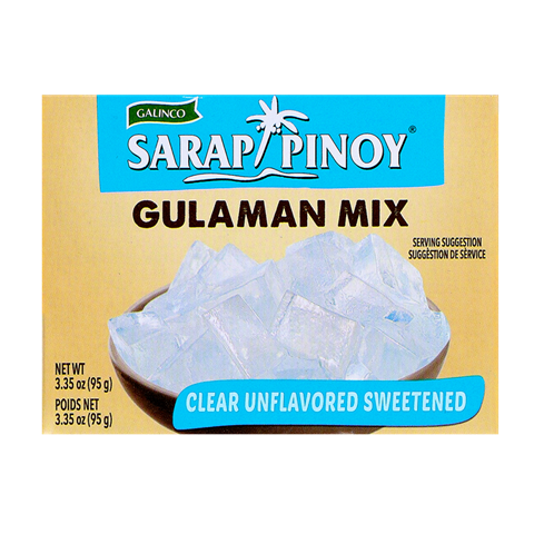 Gulaman Mix Clear Unflavored Sweetened 3.35 oz - 95g Galinco Sarap Pinoy
