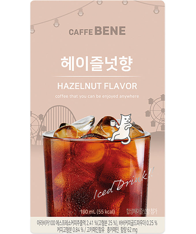 Hazelnut Coffee Ice Drink 190ml Caffe Bene