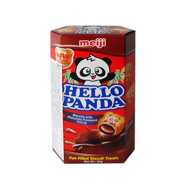 OUTLET: Hello Panda Biscuits Chocolate Filling 50g Meiji THT 22-3-2025
