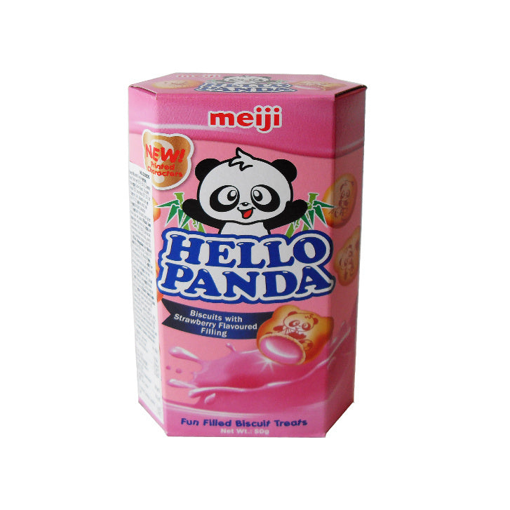 Hello Panda Biscuits Strawberry Filling 50g Meiji