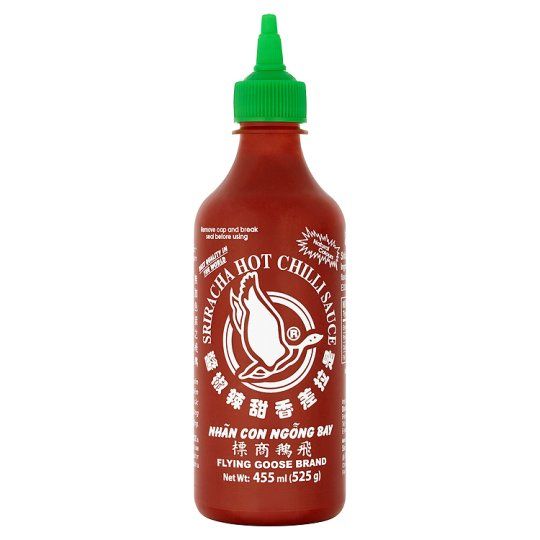 Ssriracha Hot Chilli Sauce 455ml - Flying Goose - green cap