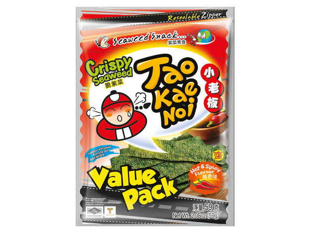 Hot & Spicy Crispy Seaweed 59g Tao Kae Noi - Value pack