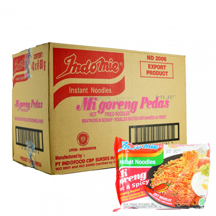 Indomie Mi Goreng Pedas 40pcs - Export Indonesia