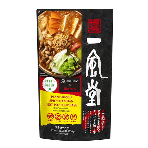 Ippudo Daisho Hot Pot Soup Base Spicy Dan Dan 26.45 oz - 750g Plant Based
