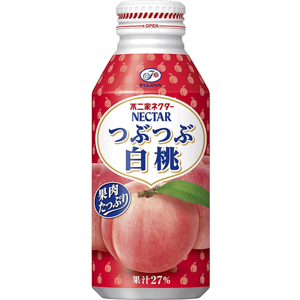Fujiya Nectar Tubutube Peach Juice 380ml bottle