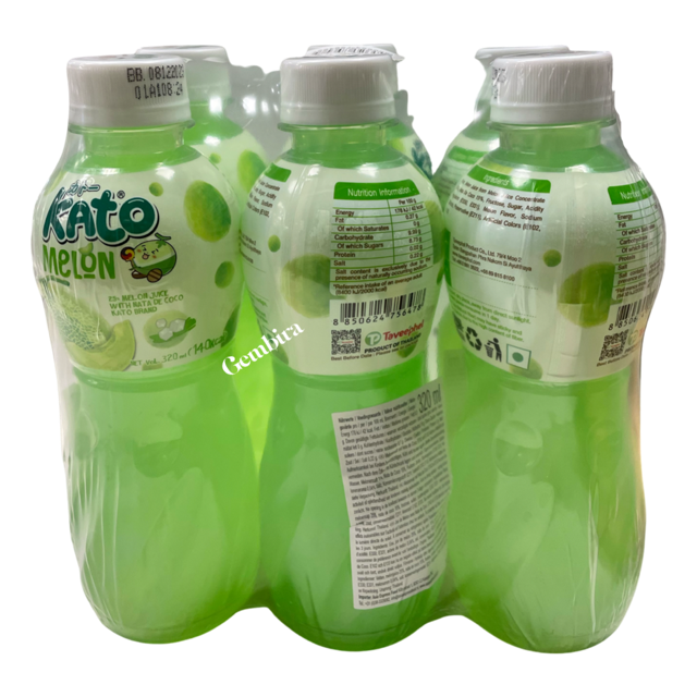 kato melon 6 pack x 320ml with nata de coco